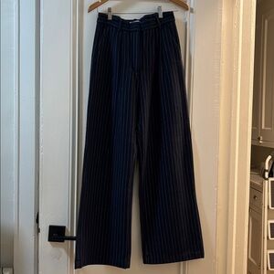 Pin stripe wool trouser